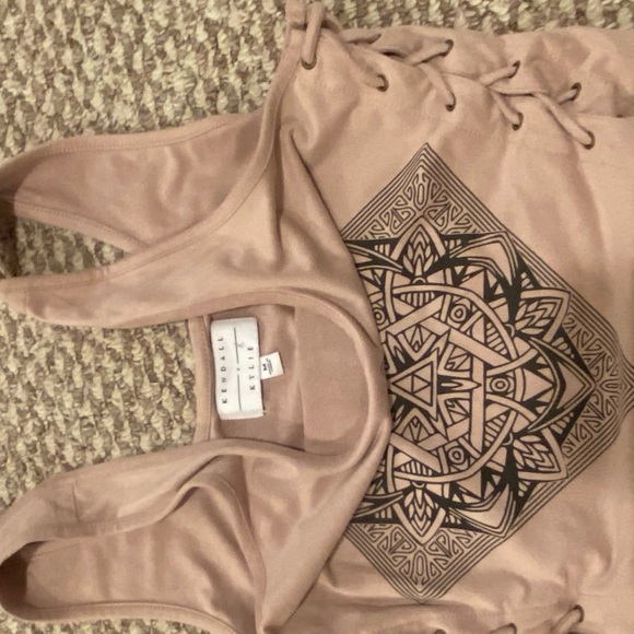 Kendall & Kylie cropped suede top - Picture 3 of 3